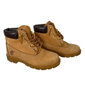 Timberland Kids Tan and Brown Boots Vintage 90’s Leather